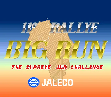 Big Run (11th Rallye version) screen shot title